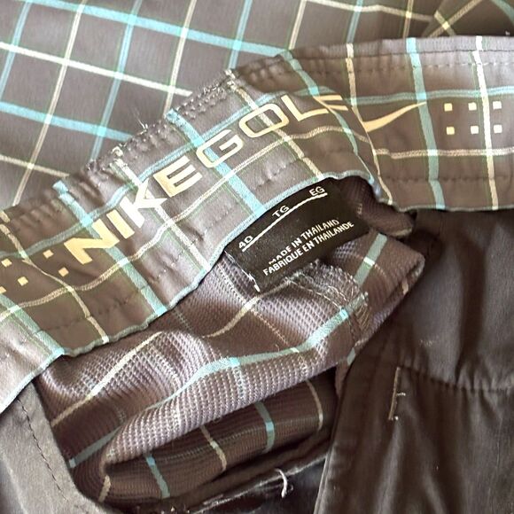 Nike Golf Shorts Dri Fit Performance Plaid Flat Athletic Men's Size 40 - Picture 8 of 8